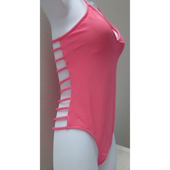 Body Glove Women's Sz XS Hot Pink Nina Cut Out 1-Piece Swimsuit - Picture 7 of 10